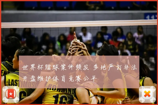 世界杯赌球案件频发 多地严打非法开盘维护体育竞赛公平